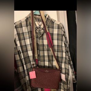 Maroon glittery Kate Spade Purse